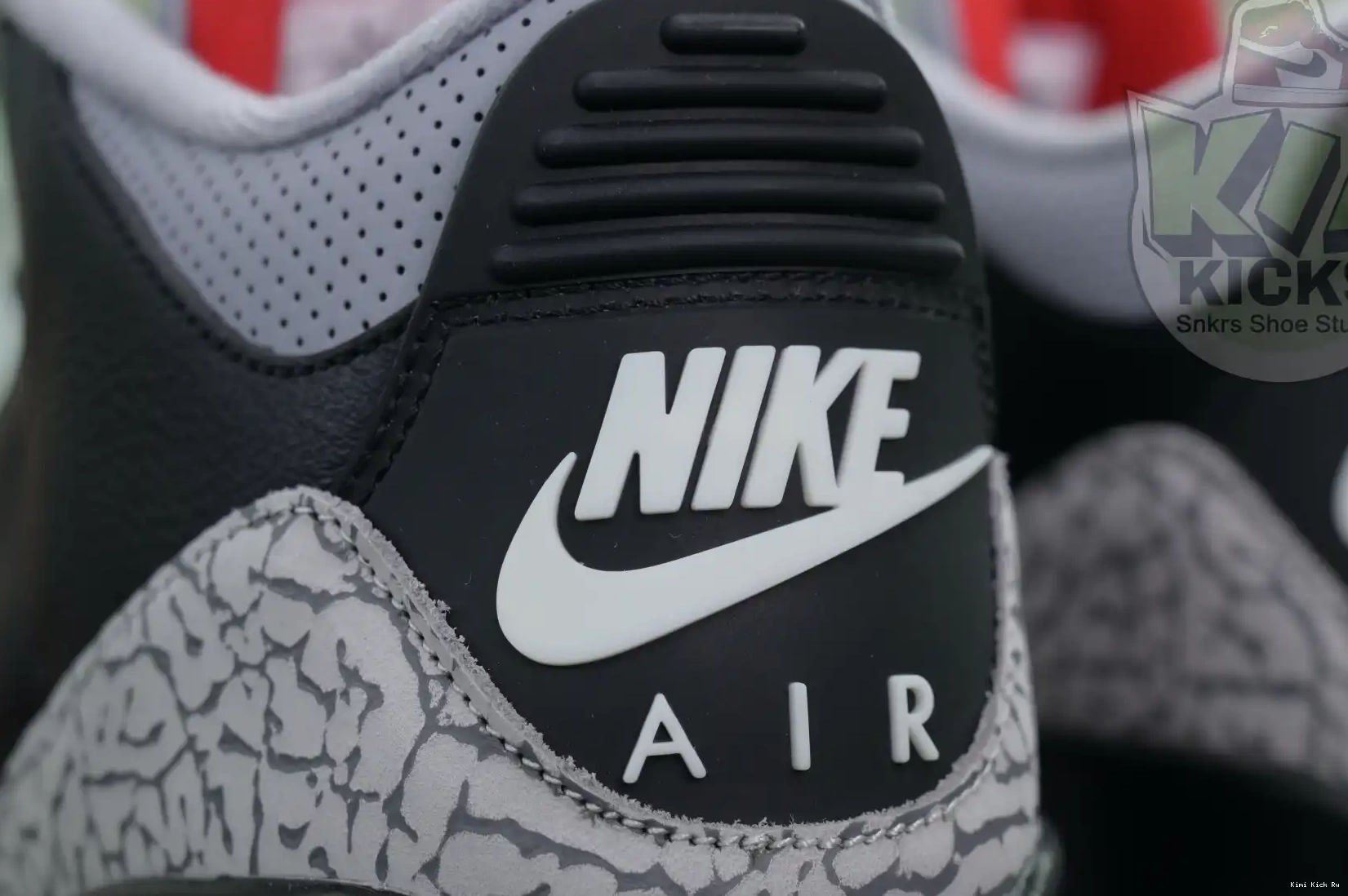 Air Cement Jordan Kimikick Reimagined” 3“Black 0325